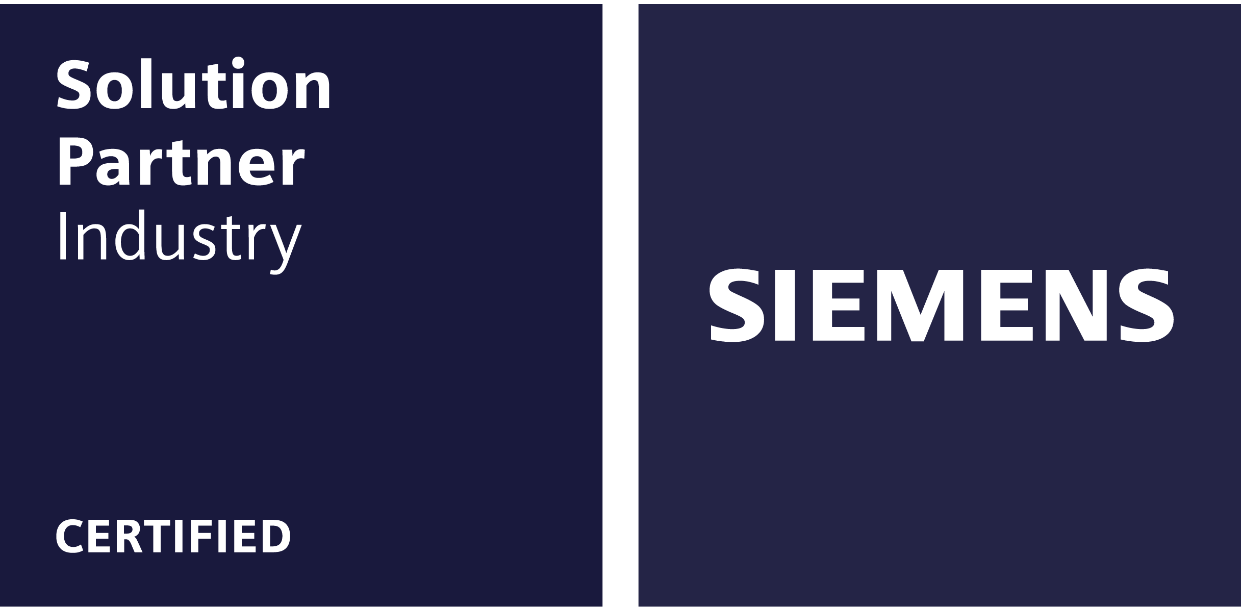 Siemens Solution Partner, Industry, Certified